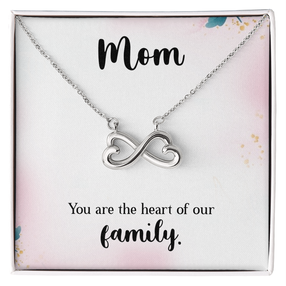 Endless Love Necklace: Mom : You Are The Heart Of This Family