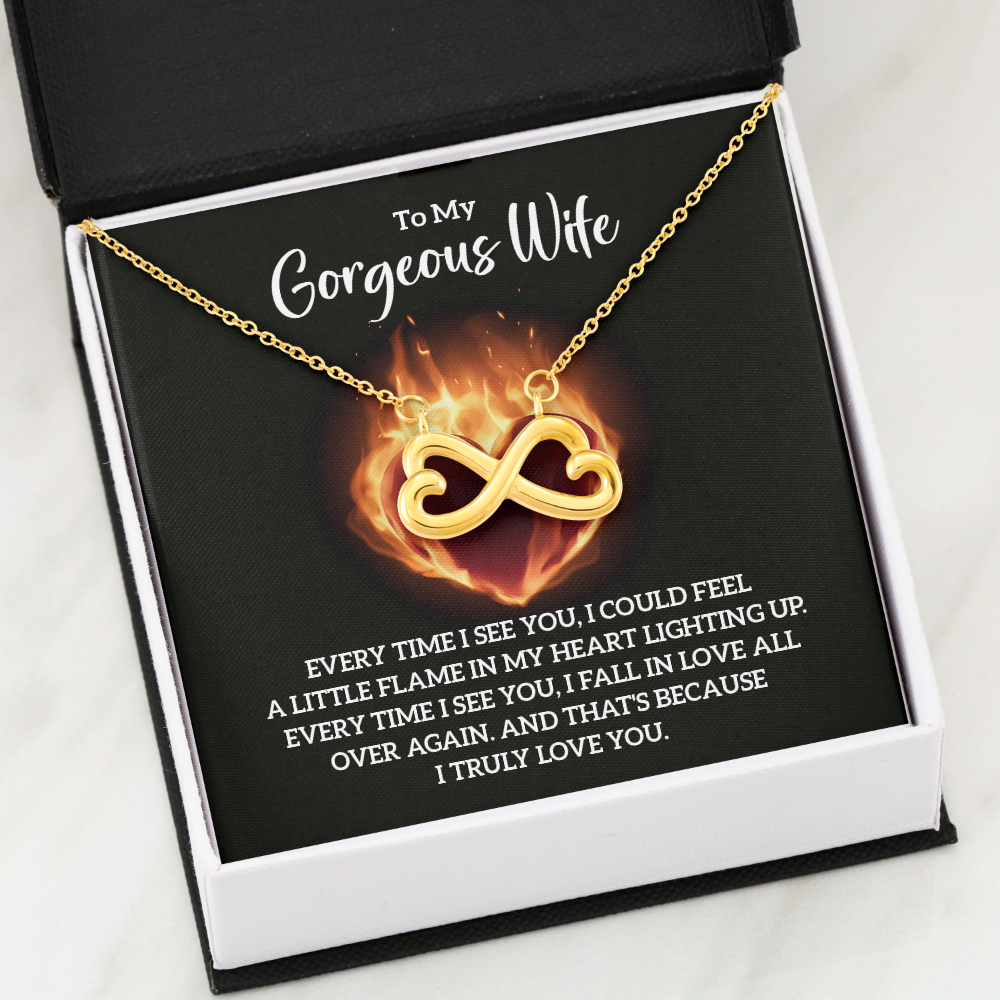 Endless Love Necklace:To My Gorgeous Wife