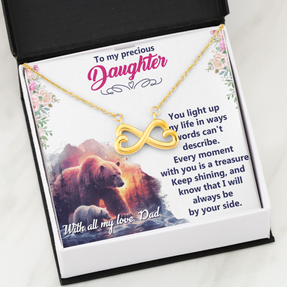 Endless Love Necklace: Daughter - To My Precious Daughter