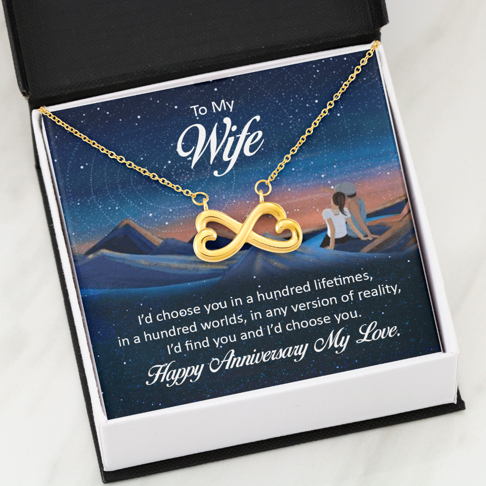 Endless Love Necklace: To My Wife Happy Anniversary My Love