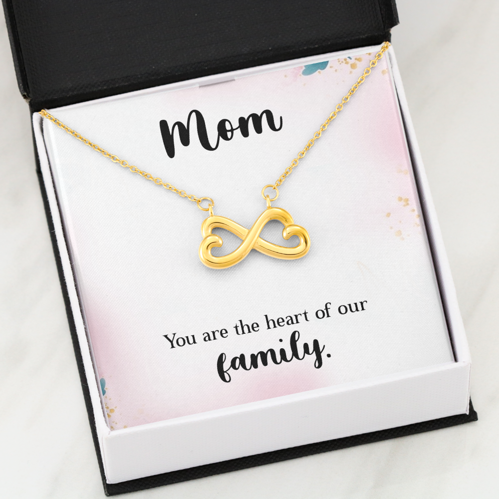 Endless Love Necklace: Mom : You Are The Heart Of This Family