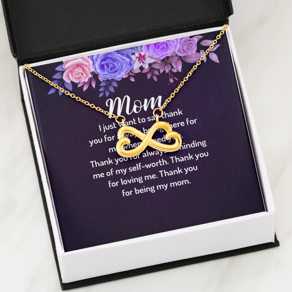 Endless Love Necklace: Mom- Thank You