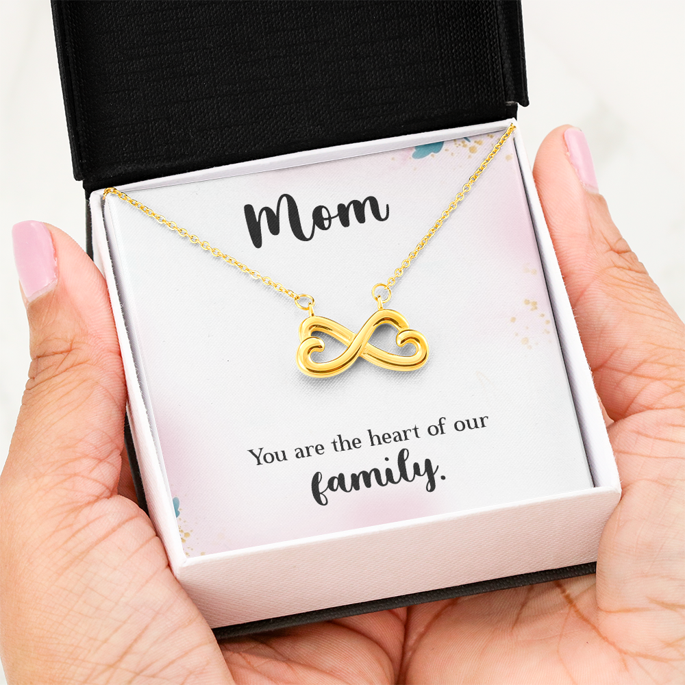 Endless Love Necklace: Mom : You Are The Heart Of This Family