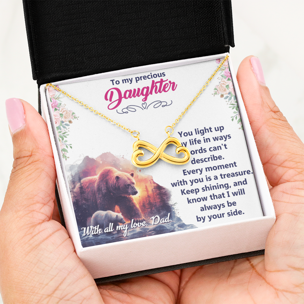 Endless Love Necklace: Daughter - To My Precious Daughter