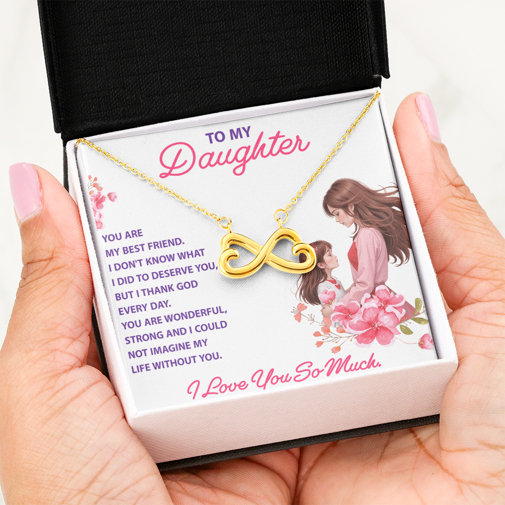 Endless Love Necklace:Daughter - You Are My Best Friend