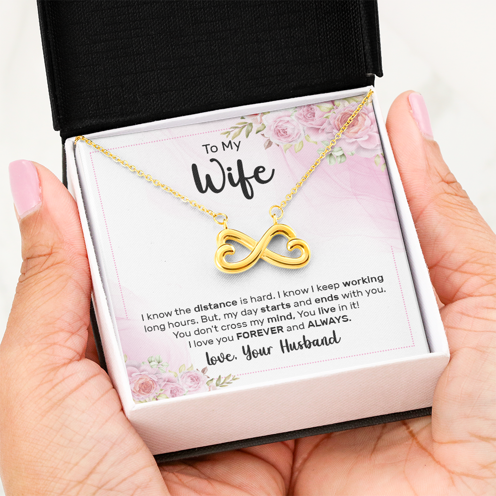 Endless Love Necklace:To My Wife Forever and Always