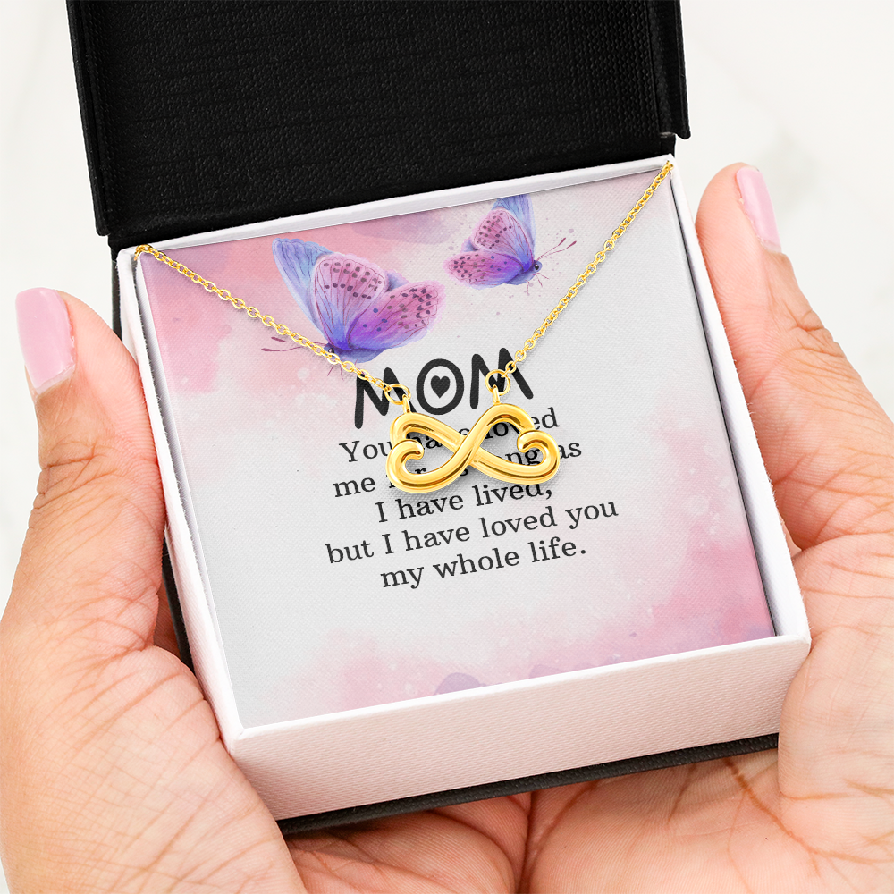 Endless Love Necklace: Mom- I Have Love For You My Whole Life