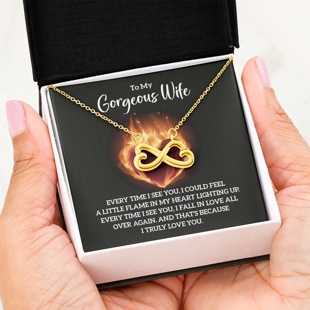 Endless Love Necklace:To My Gorgeous Wife