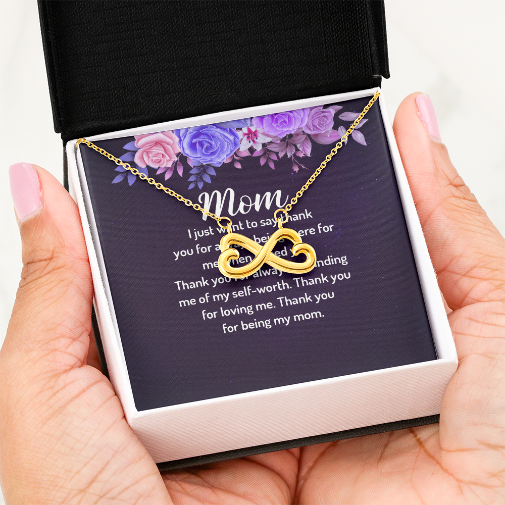 Endless Love Necklace: Mom- Thank You