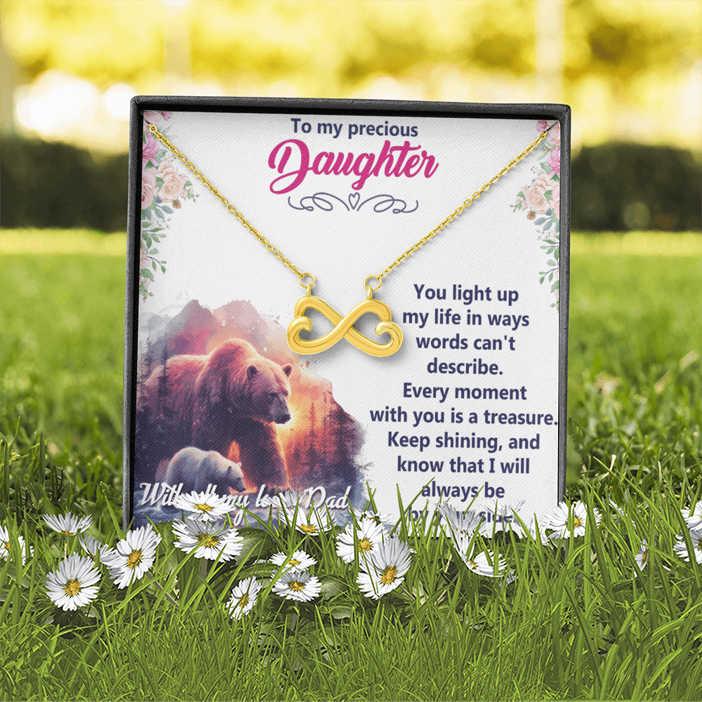 Endless Love Necklace: Daughter - To My Precious Daughter