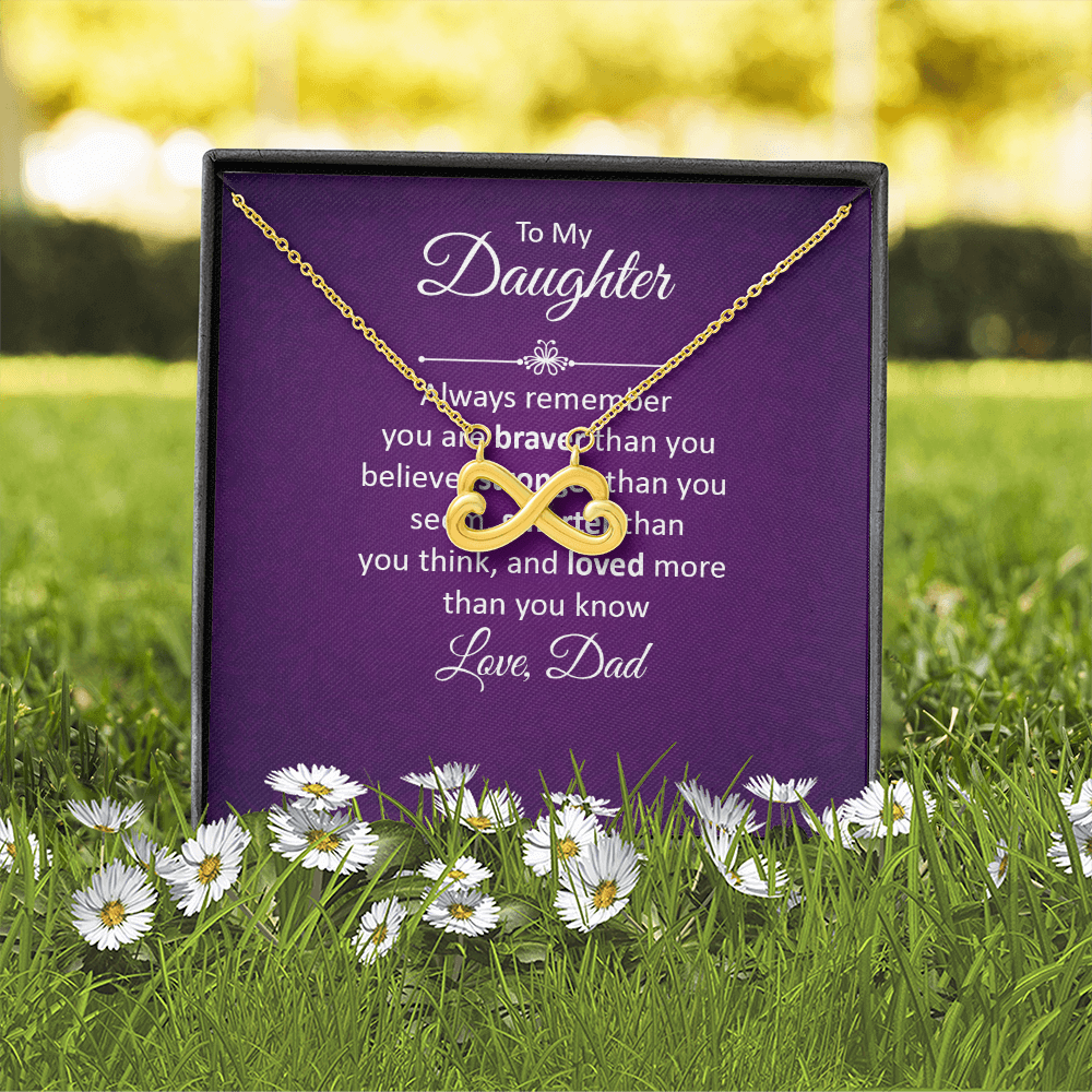 Endless Love Necklace: To My Daughter