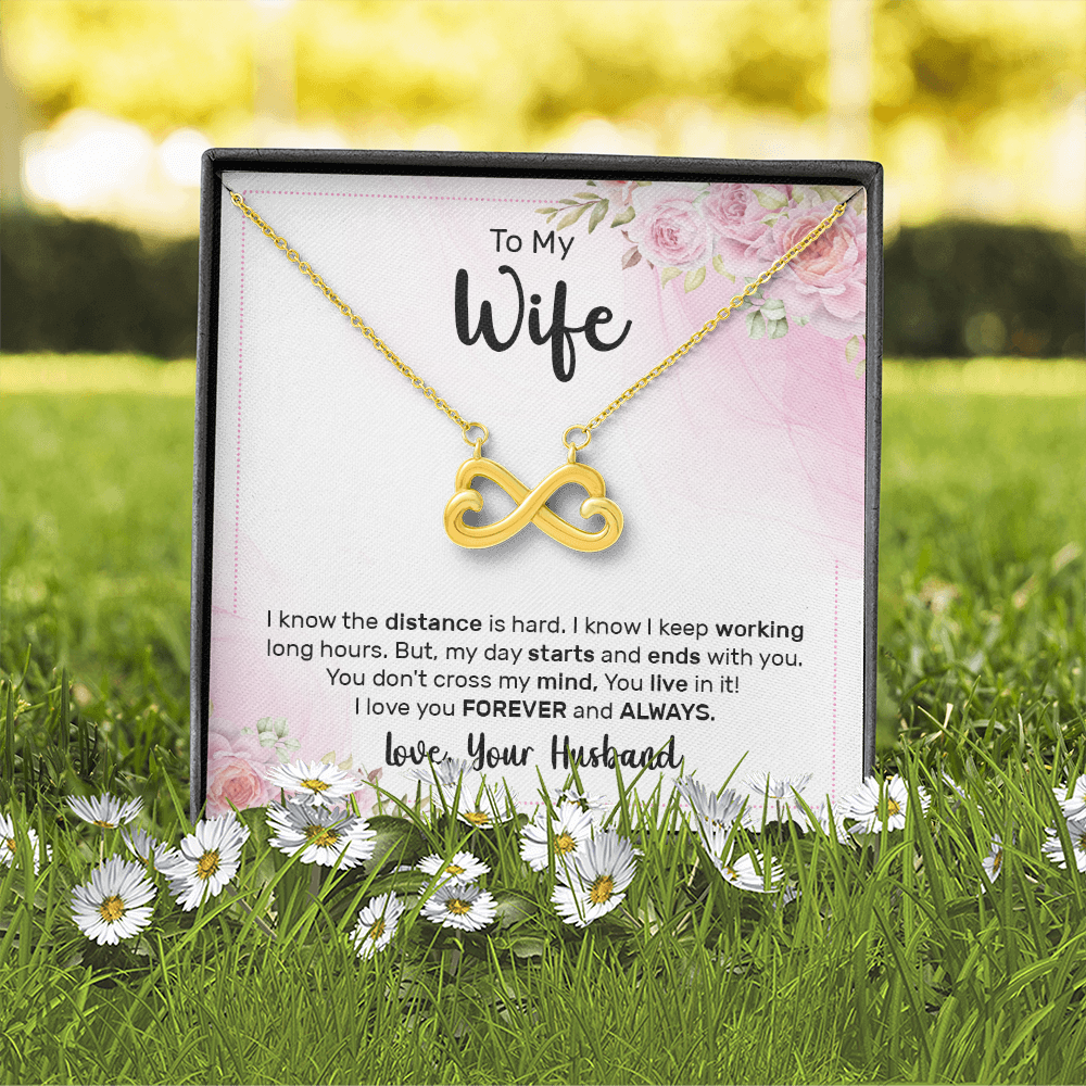 Endless Love Necklace:To My Wife Forever and Always