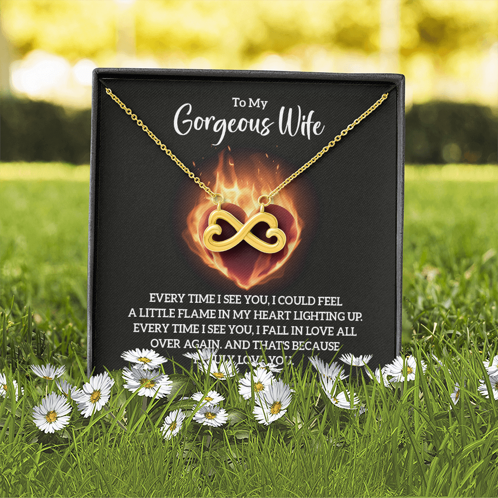 Endless Love Necklace:To My Gorgeous Wife
