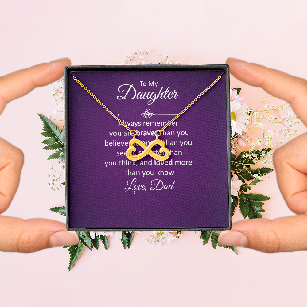 Endless Love Necklace: To My Daughter