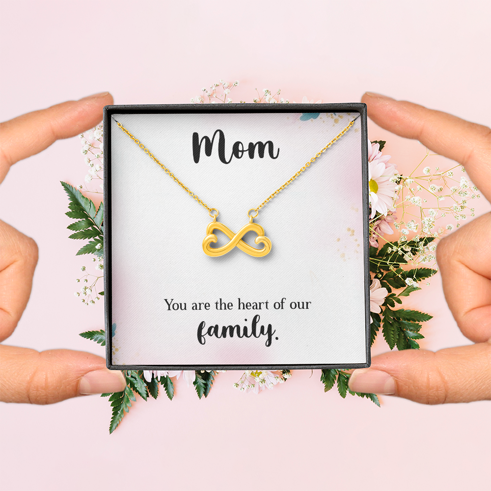 Endless Love Necklace: Mom : You Are The Heart Of This Family