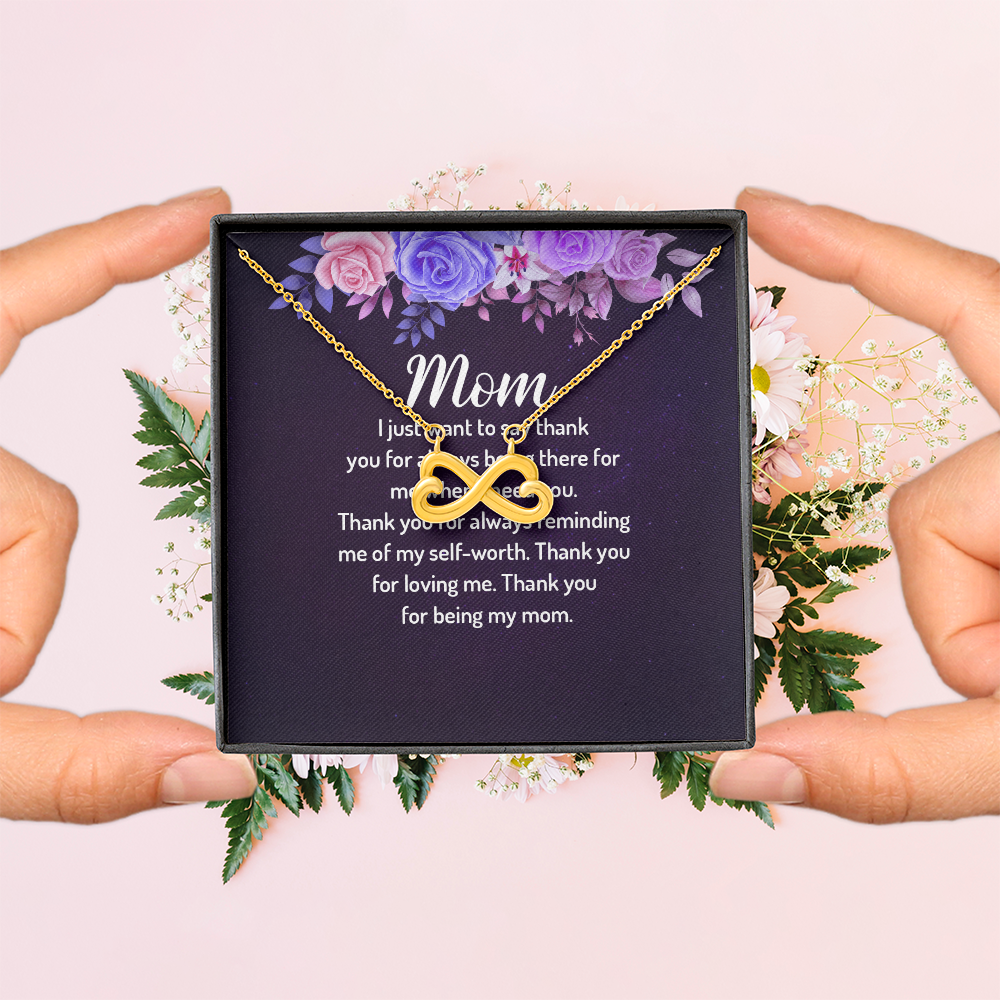 Endless Love Necklace: Mom- Thank You