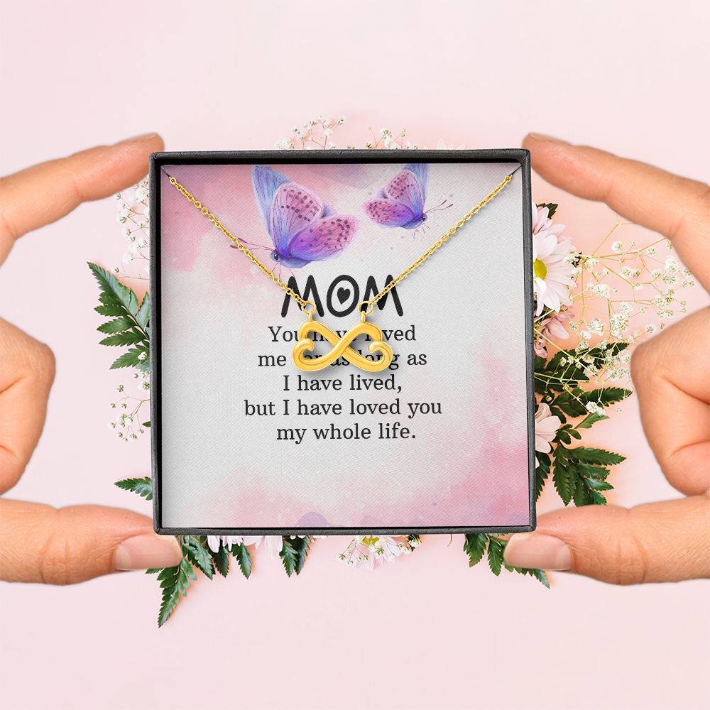 Endless Love Necklace: Mom- I Have Love For You My Whole Life