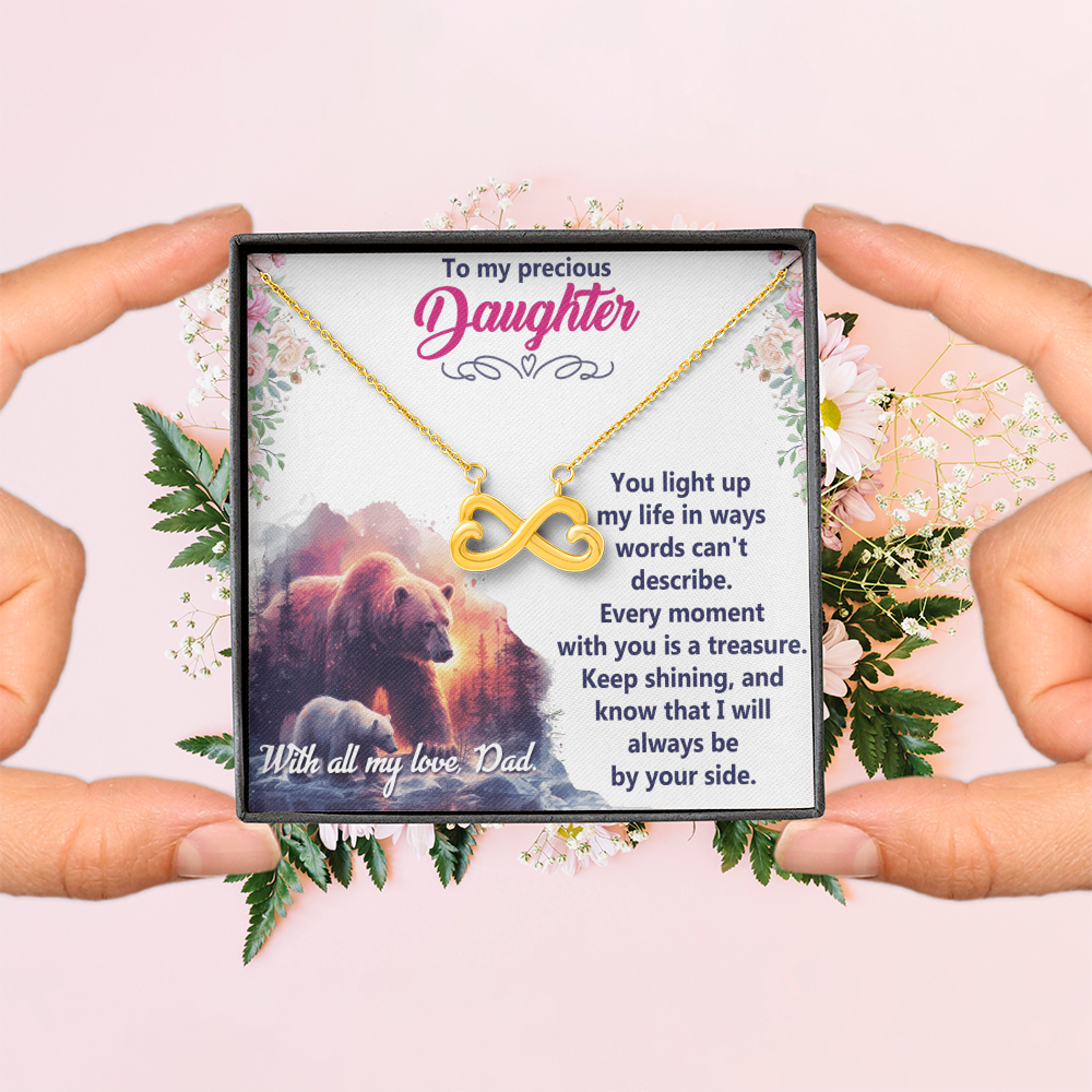 Endless Love Necklace: Daughter - To My Precious Daughter