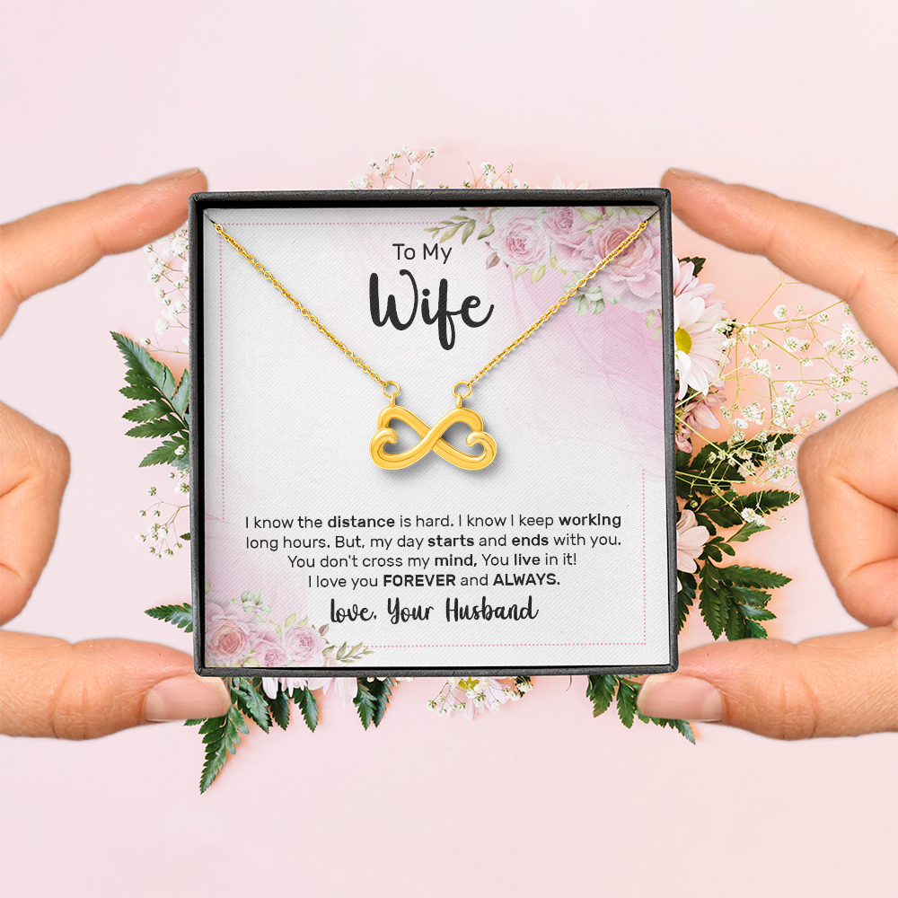 Endless Love Necklace:To My Wife Forever and Always