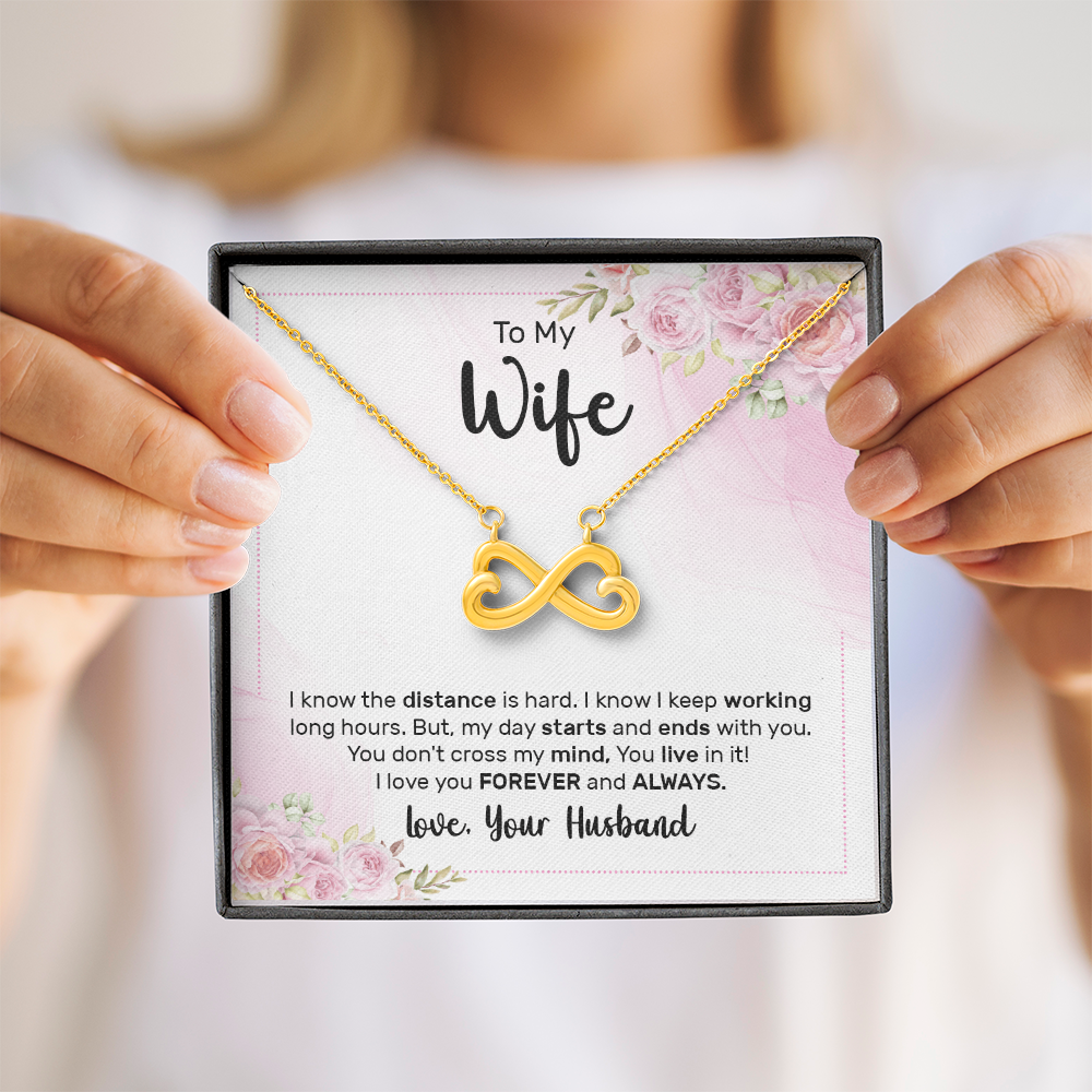 Endless Love Necklace:To My Wife Forever and Always