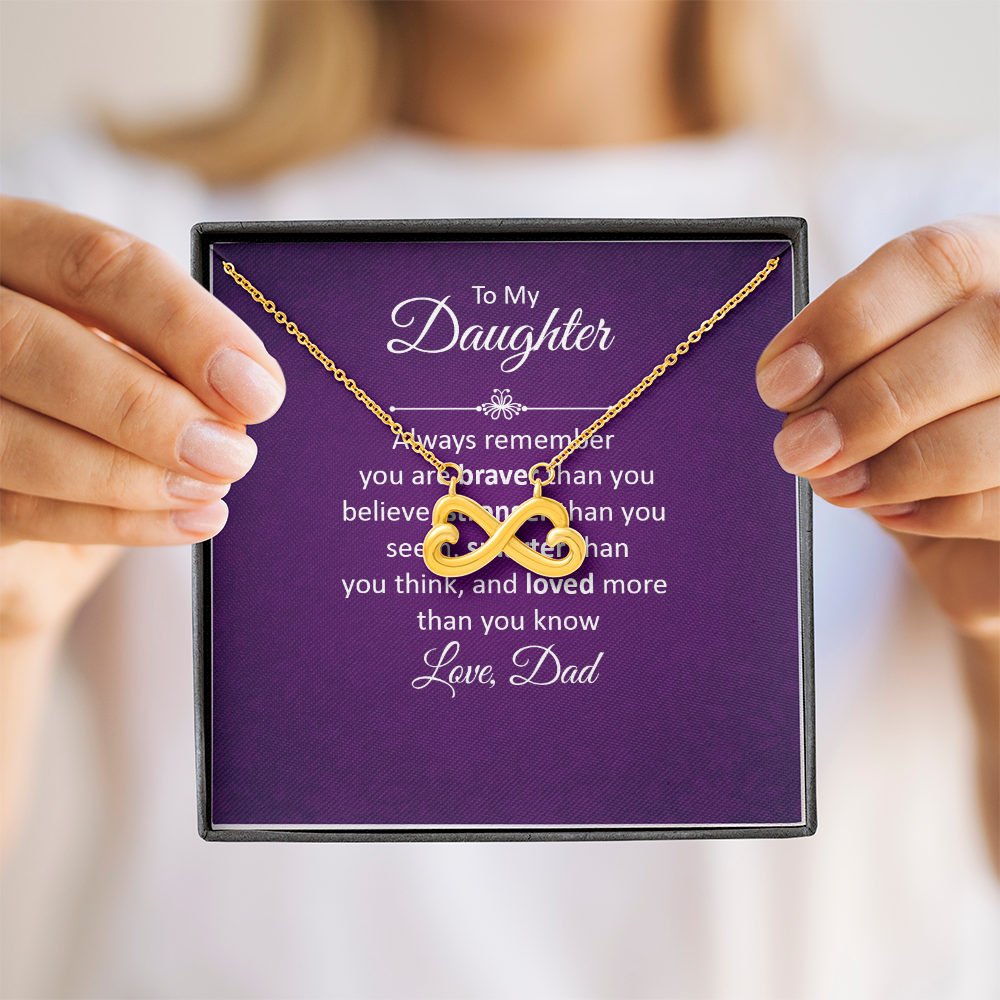 Endless Love Necklace: To My Daughter