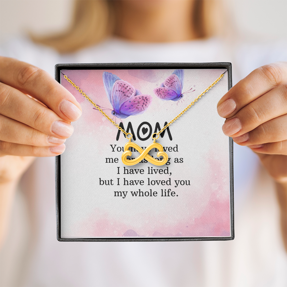Endless Love Necklace: Mom- I Have Love For You My Whole Life