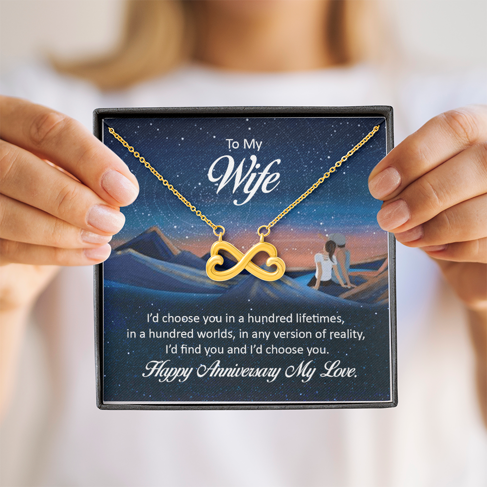 Endless Love Necklace: To My Wife Happy Anniversary My Love