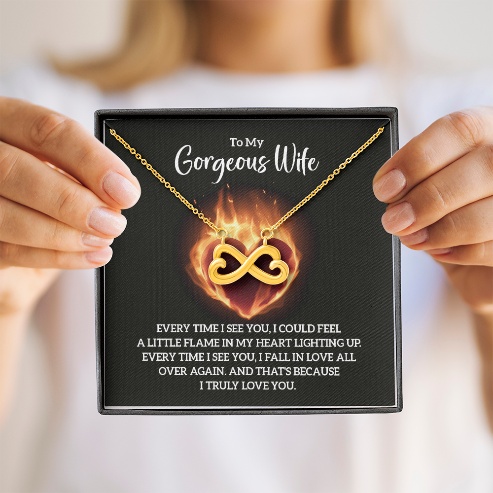 Endless Love Necklace:To My Gorgeous Wife