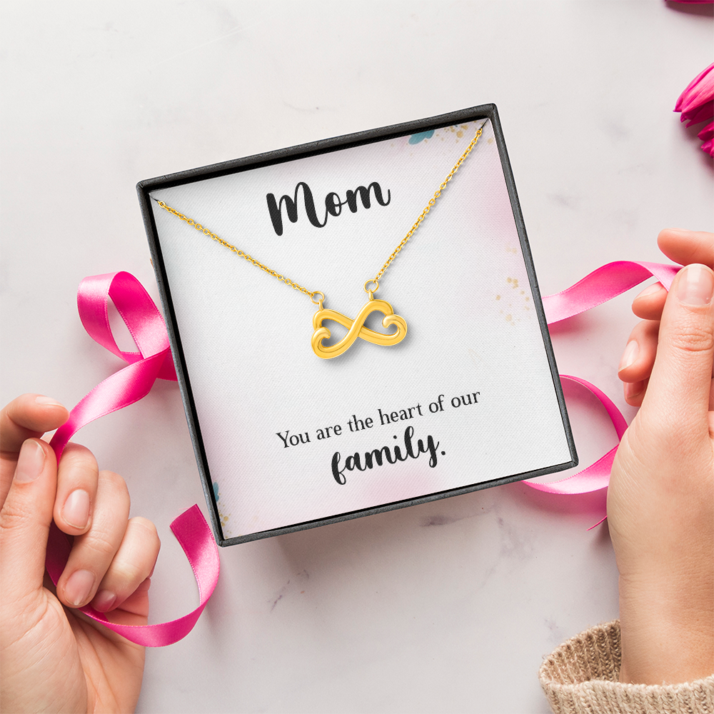 Endless Love Necklace: Mom : You Are The Heart Of This Family