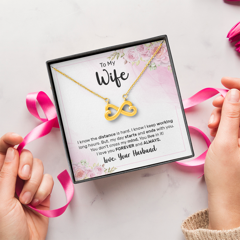 Endless Love Necklace:To My Wife Forever and Always