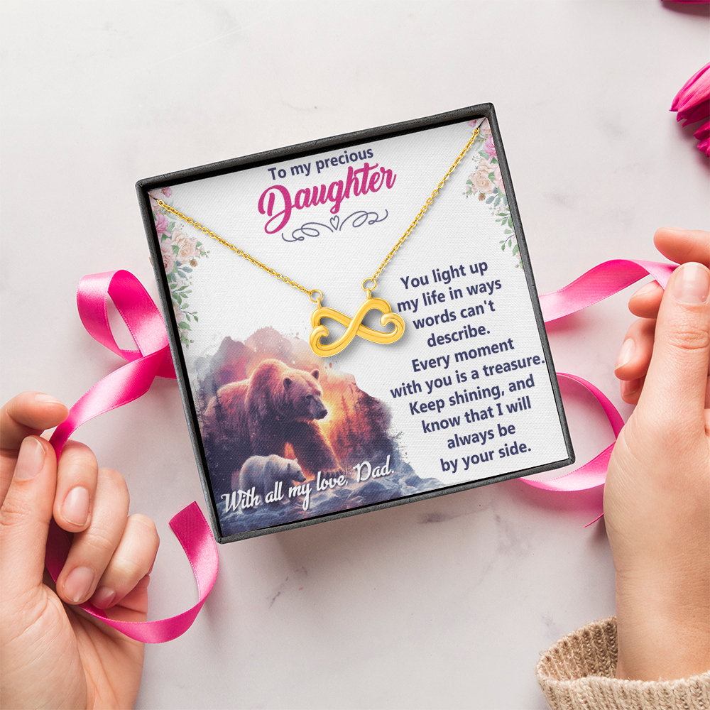 Endless Love Necklace: Daughter - To My Precious Daughter