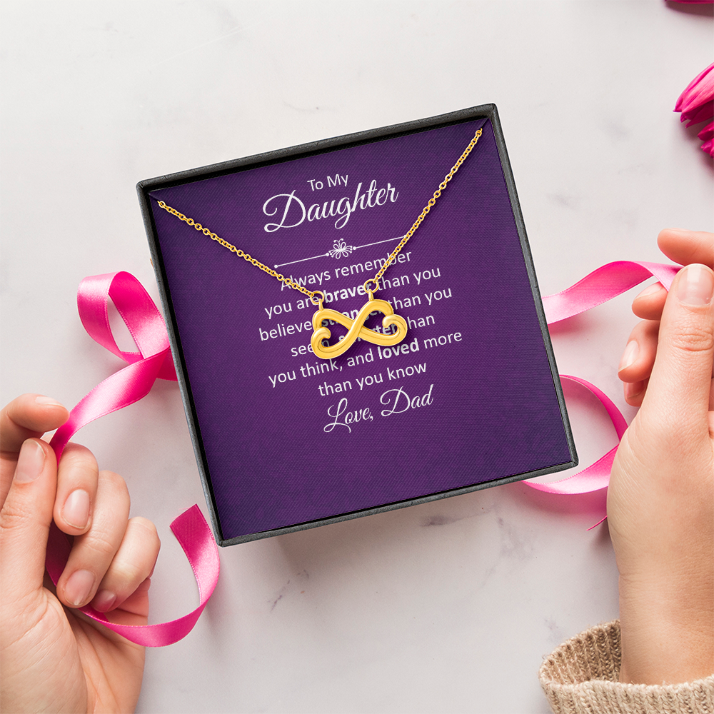 Endless Love Necklace: To My Daughter