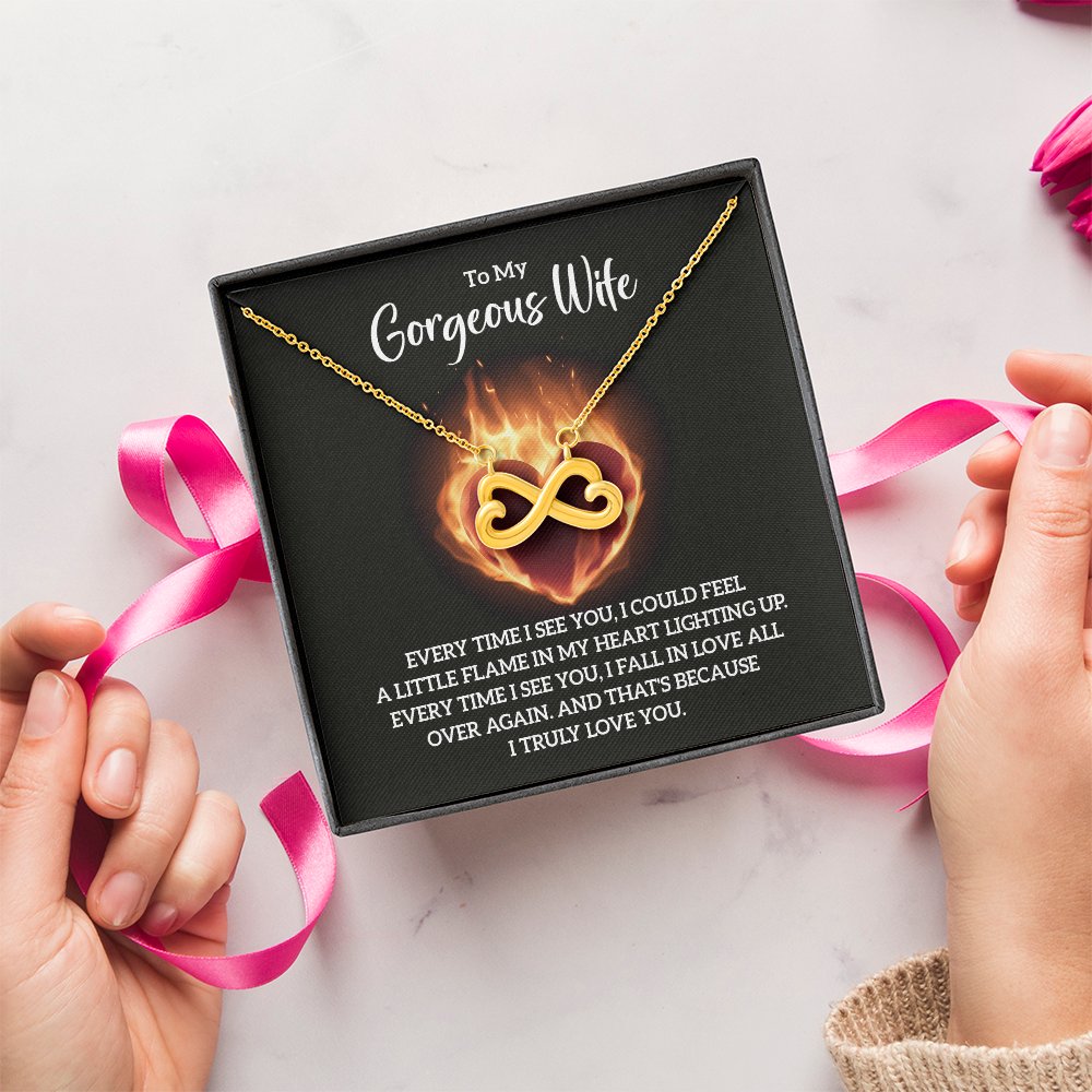 Endless Love Necklace:To My Gorgeous Wife