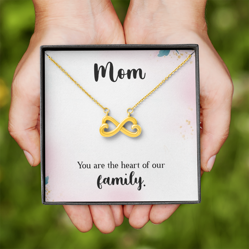 Endless Love Necklace: Mom : You Are The Heart Of This Family