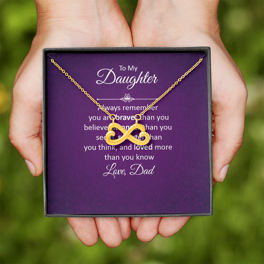 Endless Love Necklace: To My Daughter