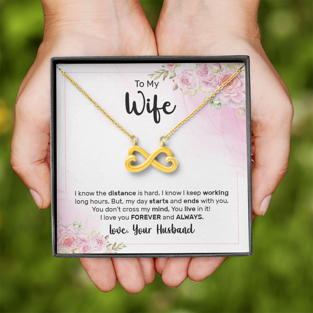Endless Love Necklace:To My Wife Forever and Always