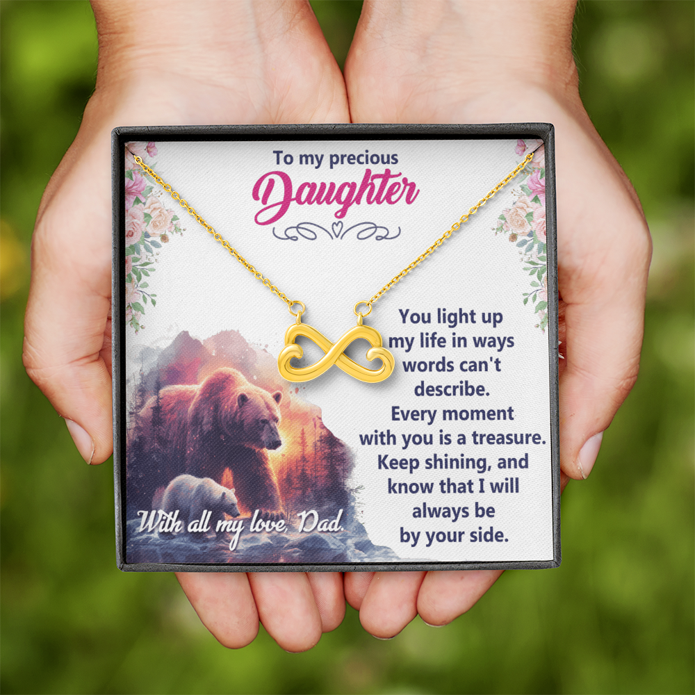 Endless Love Necklace: Daughter - To My Precious Daughter