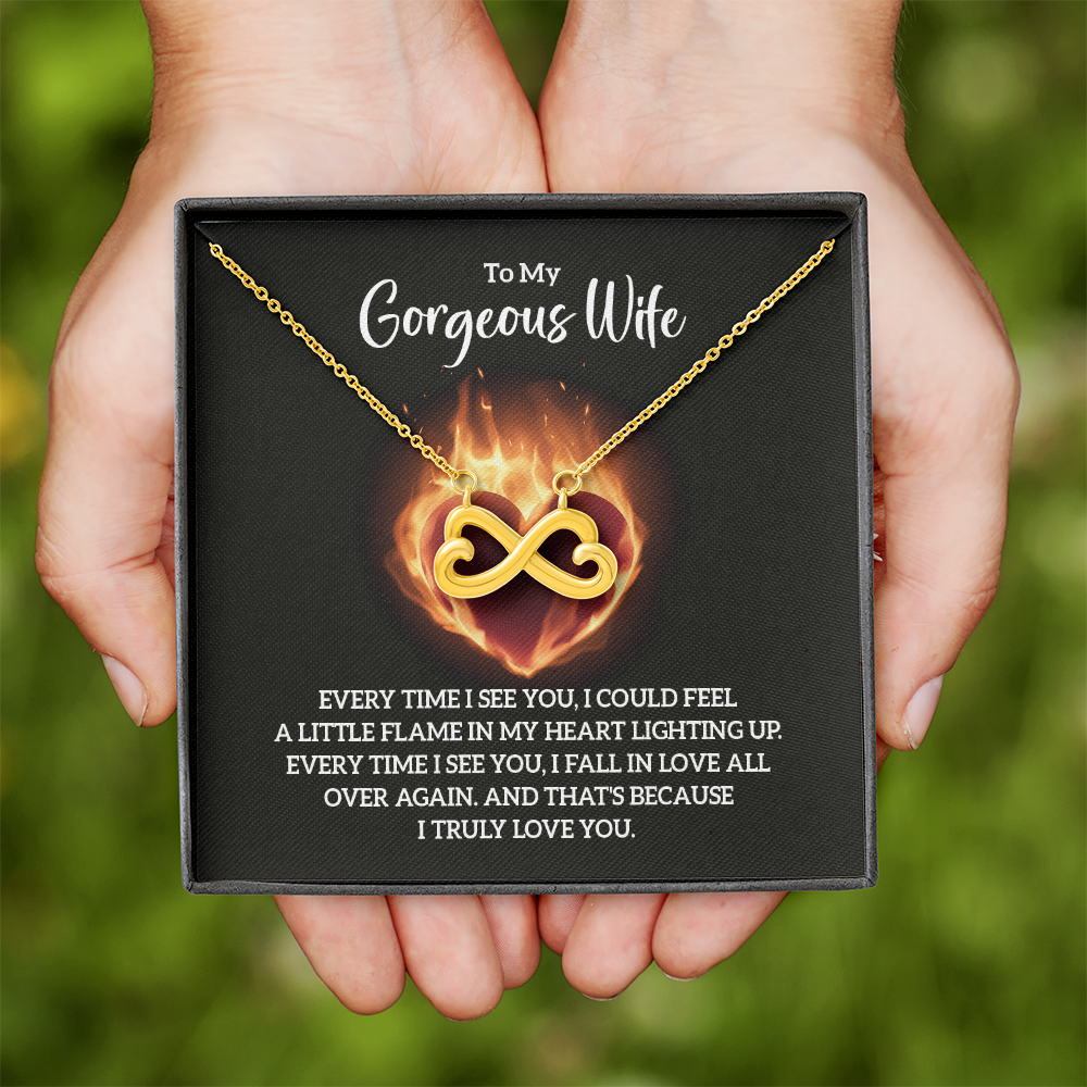 Endless Love Necklace:To My Gorgeous Wife