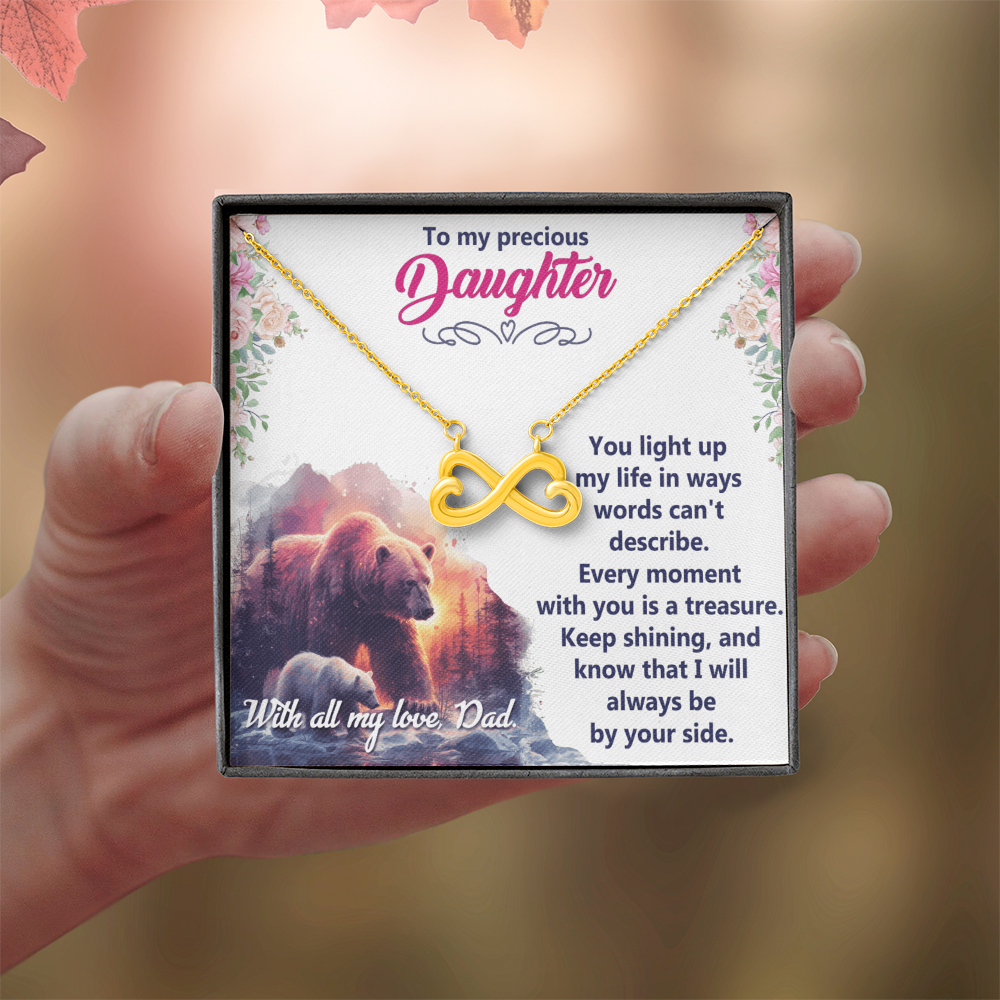 Endless Love Necklace: Daughter - To My Precious Daughter