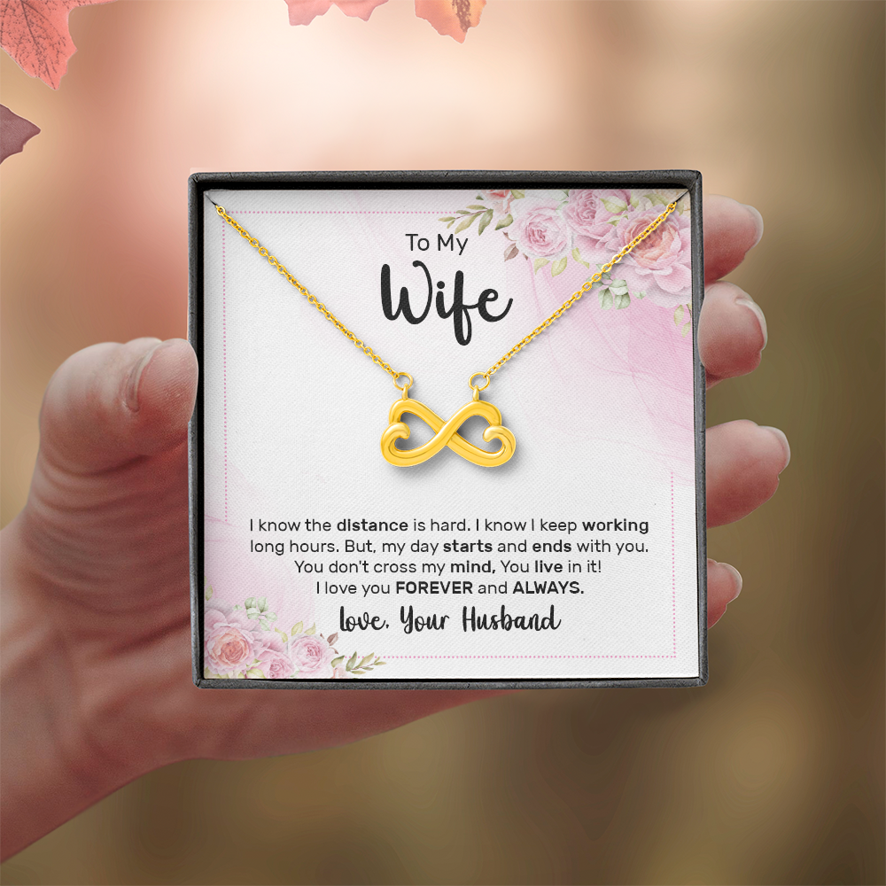 Endless Love Necklace:To My Wife Forever and Always
