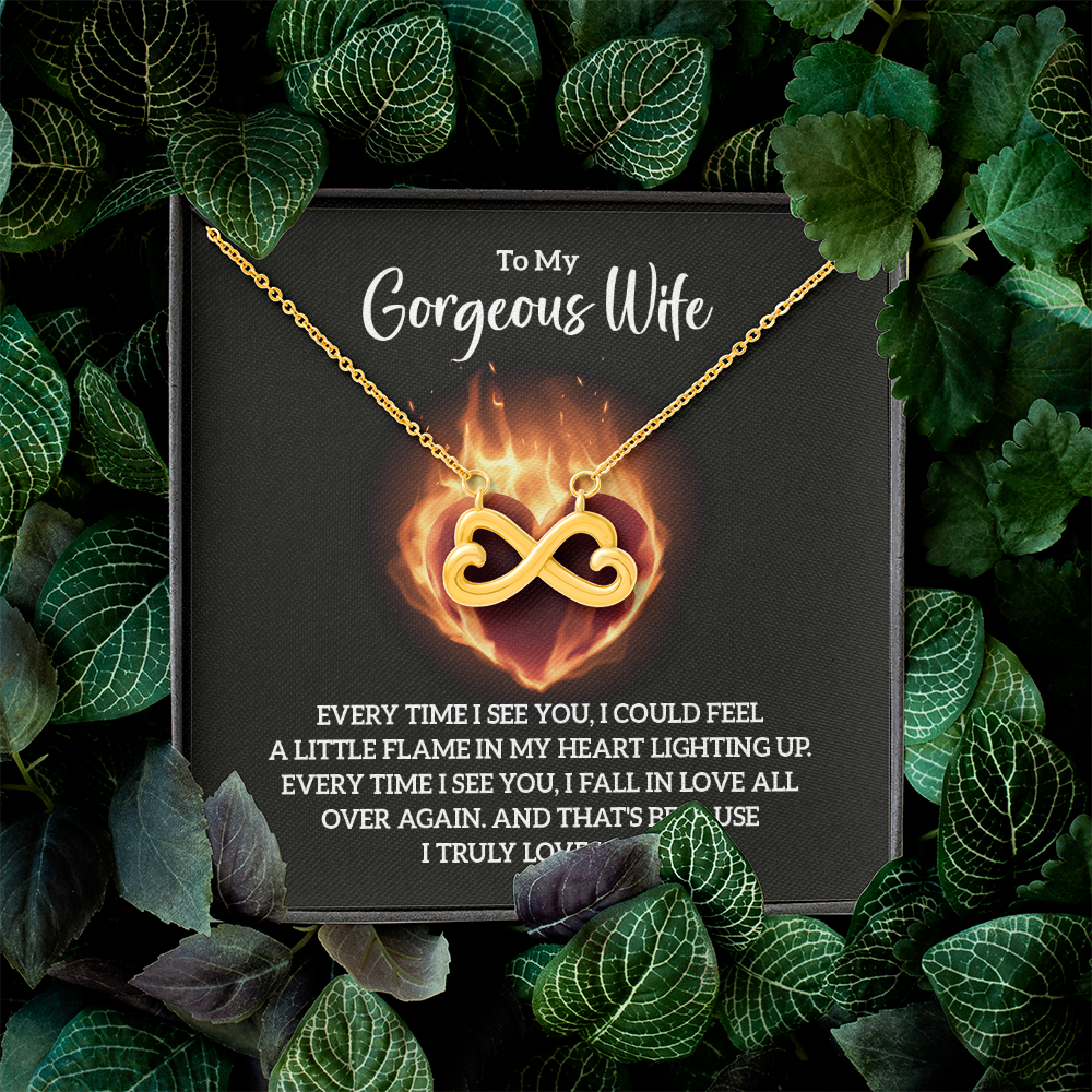 Endless Love Necklace:To My Gorgeous Wife