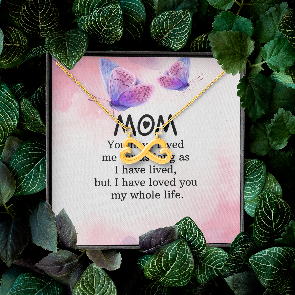 Endless Love Necklace: Mom- I Have Love For You My Whole Life