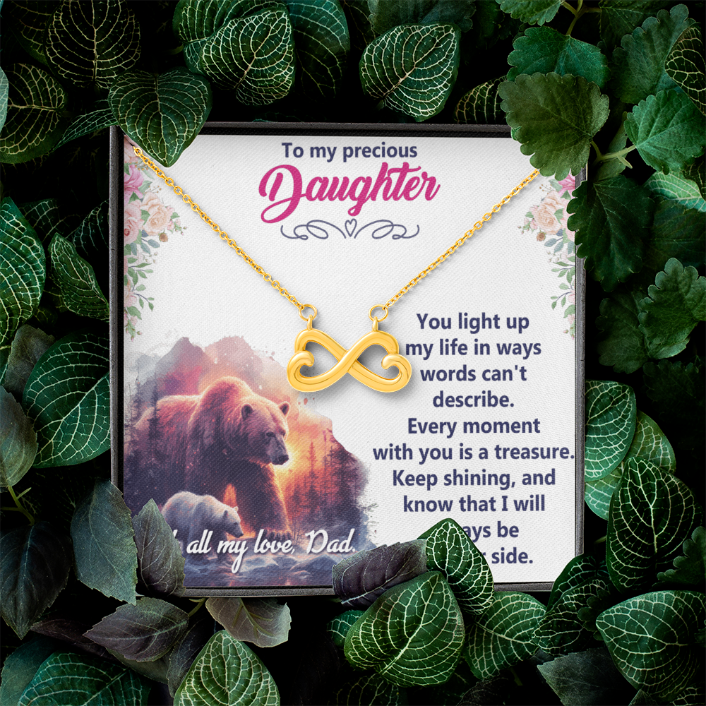 Endless Love Necklace: Daughter - To My Precious Daughter