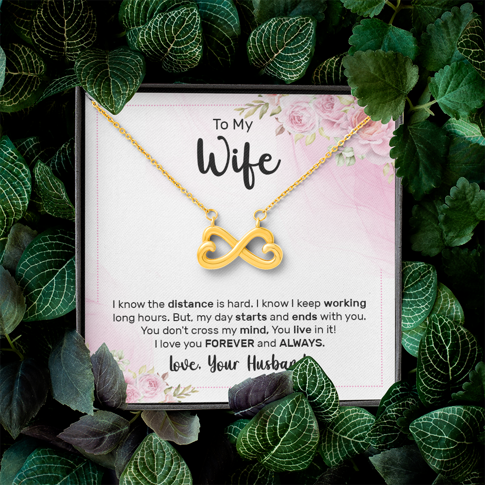 Endless Love Necklace:To My Wife Forever and Always
