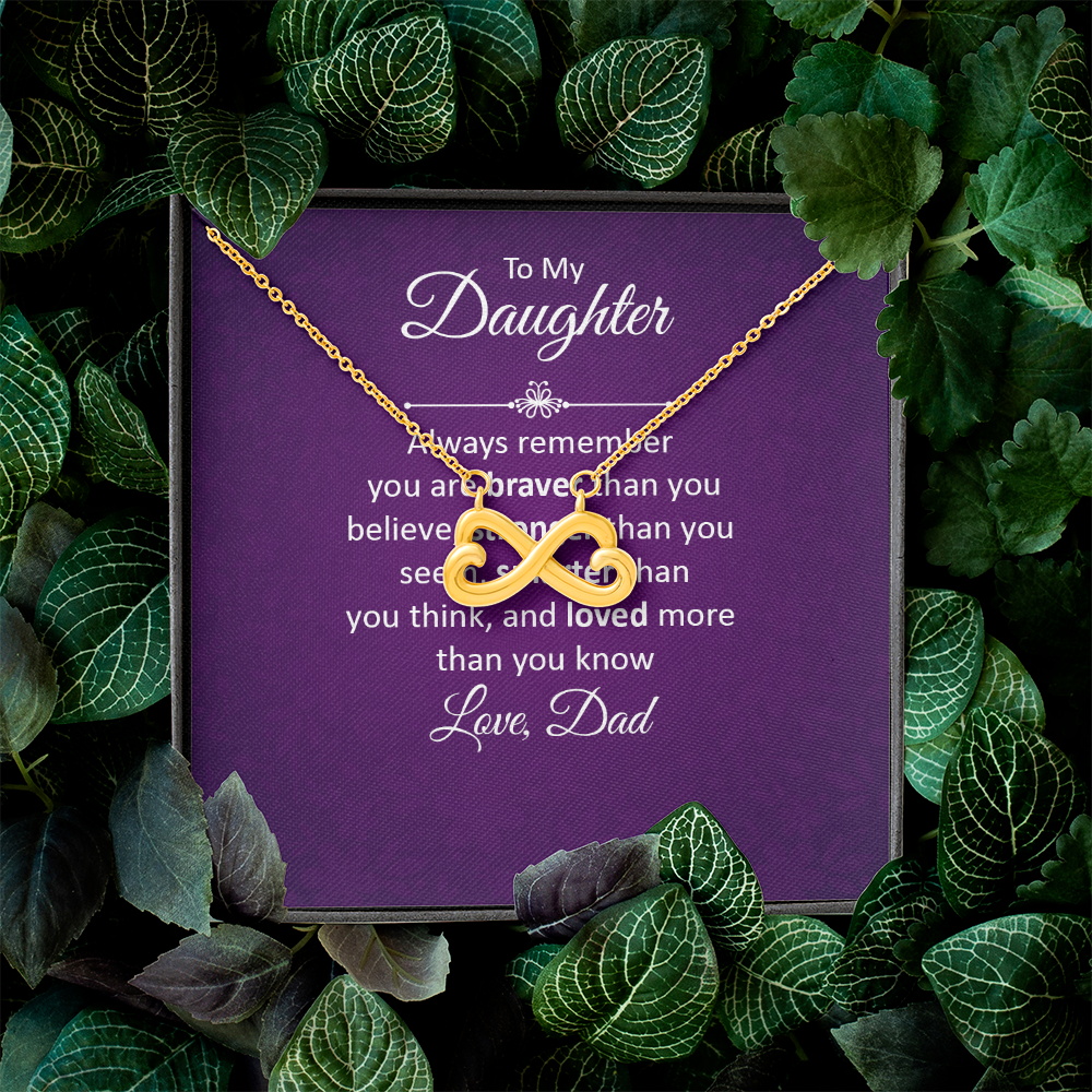 Endless Love Necklace: To My Daughter
