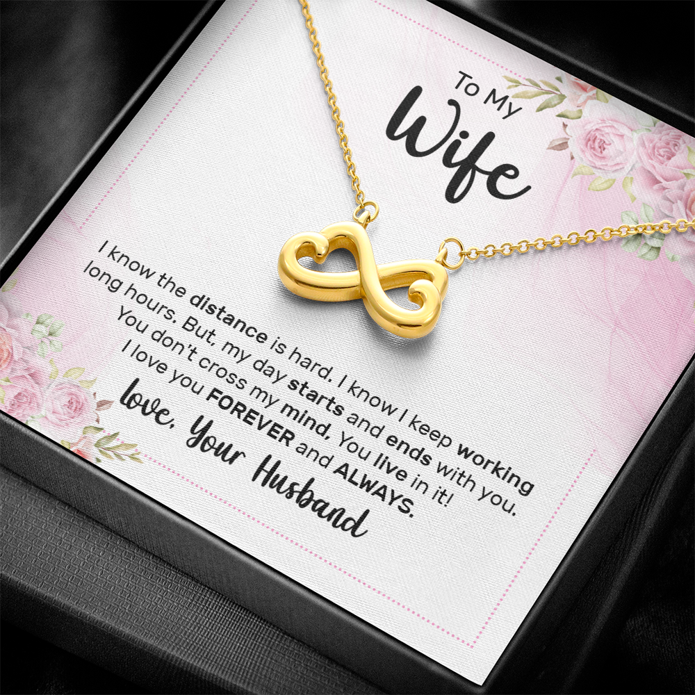 Endless Love Necklace:To My Wife Forever and Always