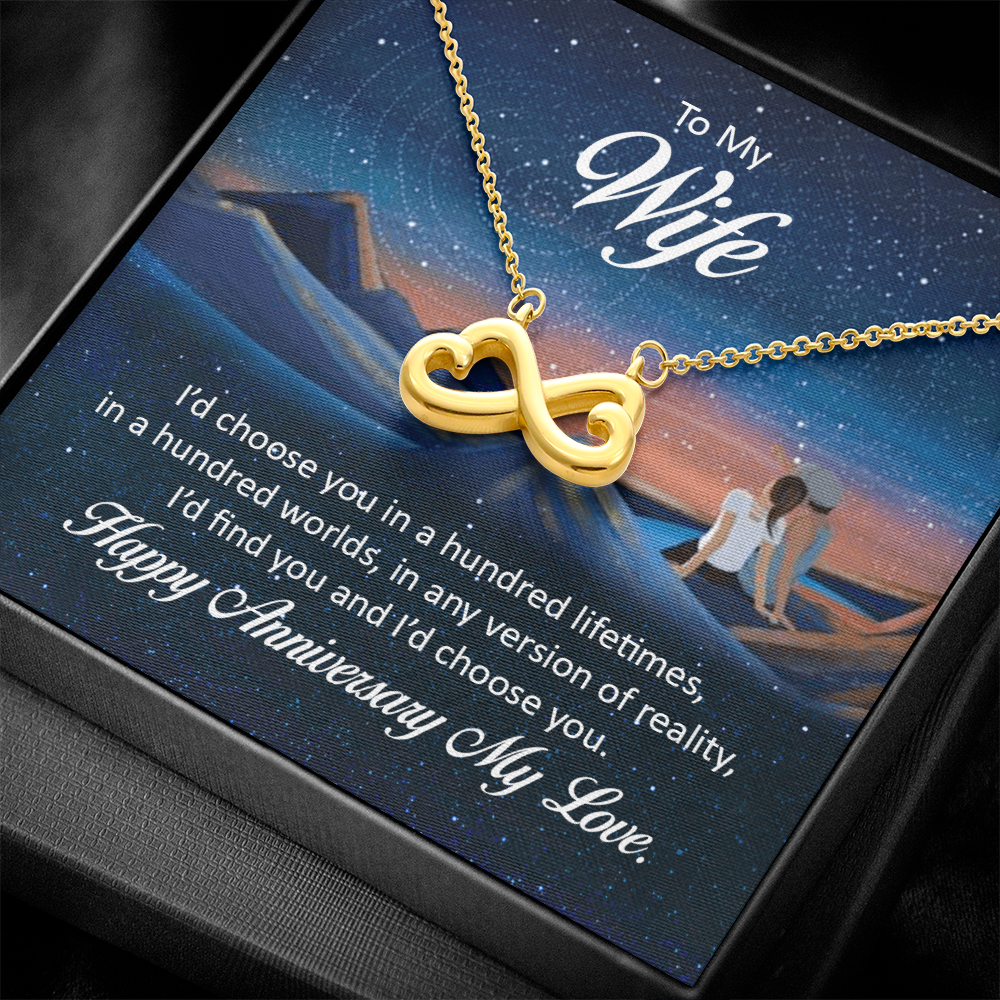 Endless Love Necklace: To My Wife Happy Anniversary My Love