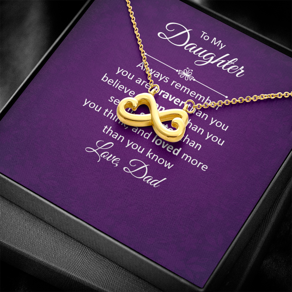 Endless Love Necklace: To My Daughter