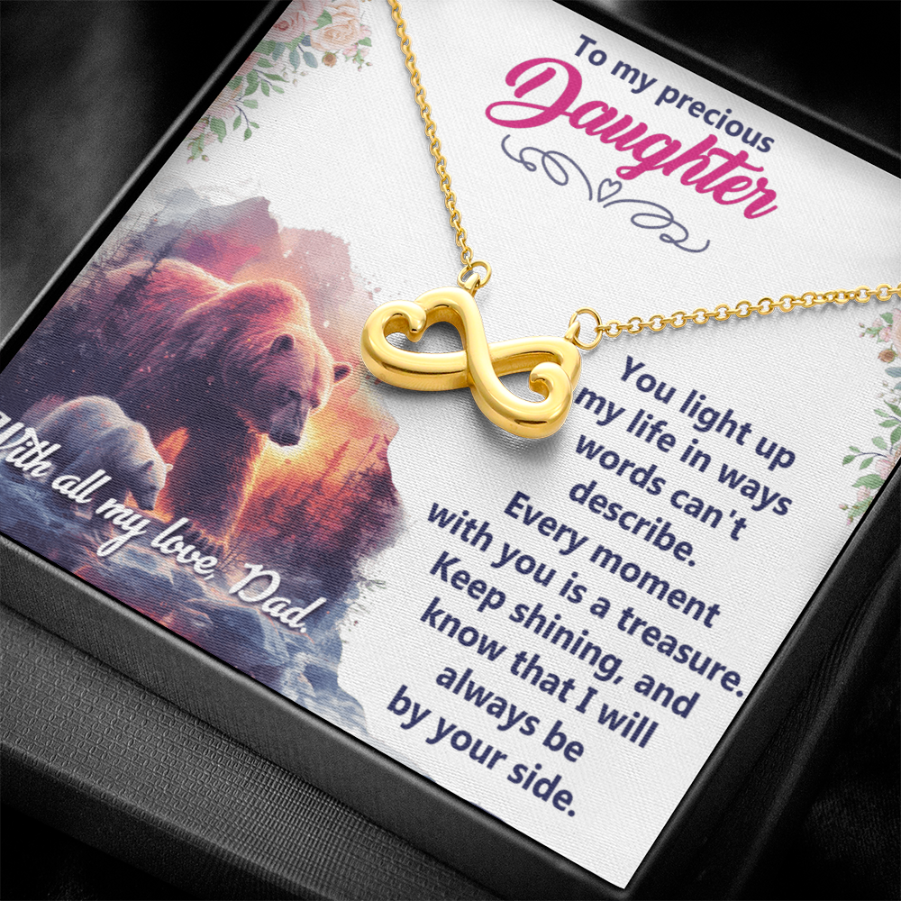 Endless Love Necklace: Daughter - To My Precious Daughter