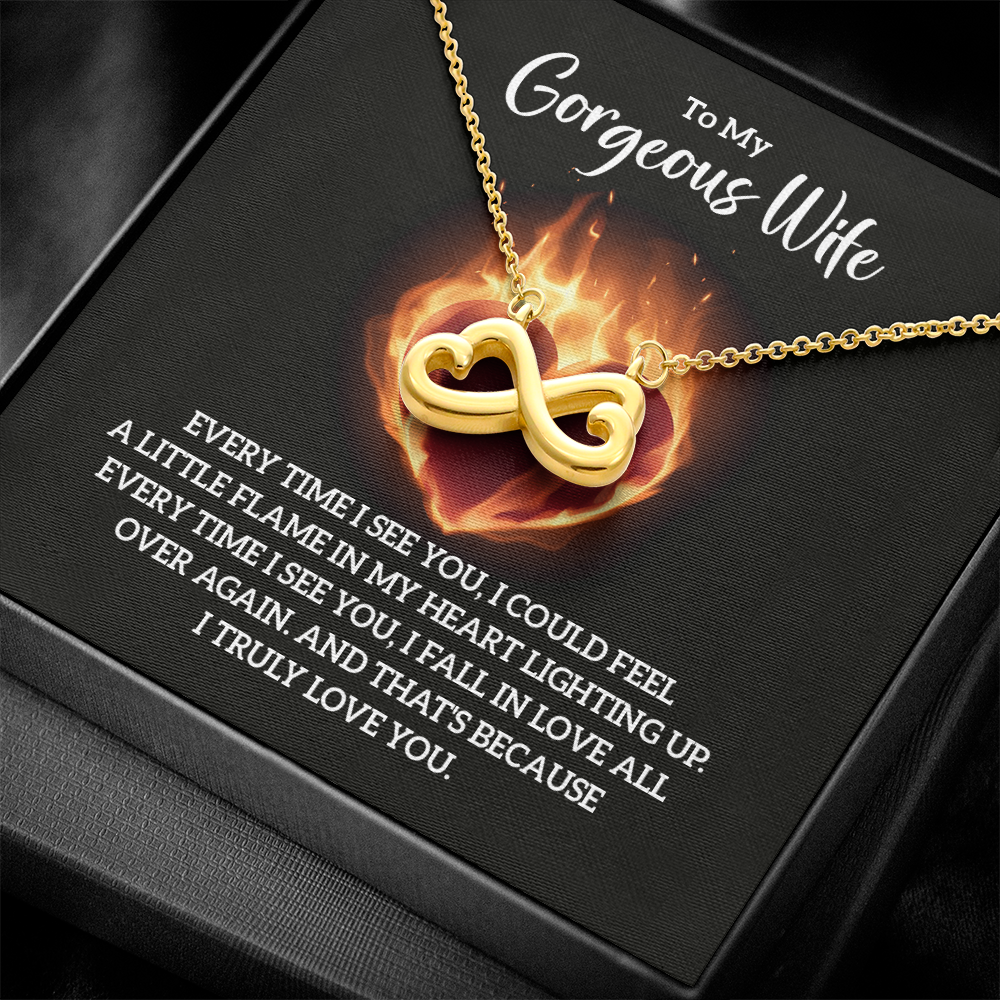 Endless Love Necklace:To My Gorgeous Wife